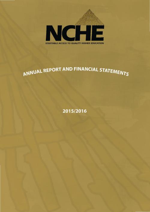 NCHE Annual Report 2015-2016